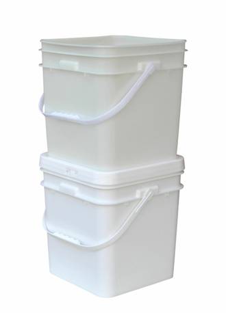 15 Litre Square Pail Base and T/E Lid
